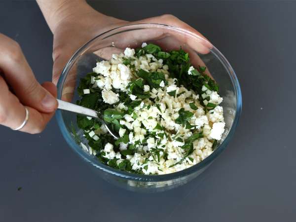 Zelfgemaakte Libanese rikakats - air fryer koken - Voorbereiding stap 1