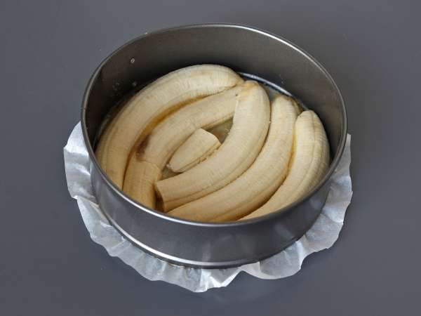 Extra fondant omgekeerde bananencake - Voorbereiding stap 2