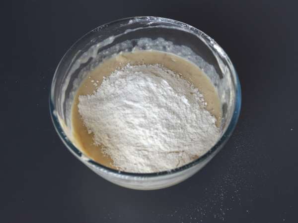 Extra gourmet muffins met banaan en chocolade chip - Voorbereiding stap 4