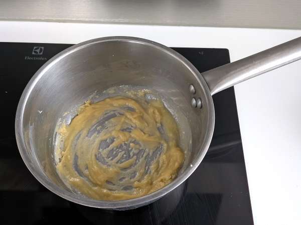 Romig gebakken pasta met erwten en gegratineerde ham - Voorbereiding stap 2