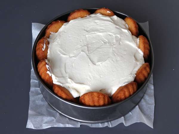 Charlotte met rode vruchten en madeleines - Voorbereiding stap 8