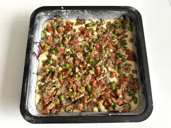 Sardientaart: een eenvoudig, vochtig en lekker recept - Voorbereiding stap 8