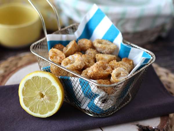 Inktvisringen in luchtfriteuse knapperig en licht - Voorbereiding stap 8