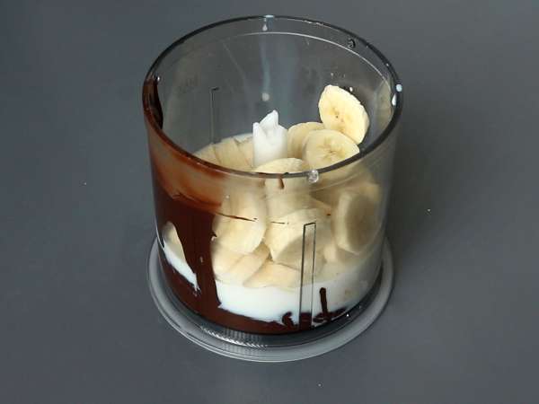 Chocolade bananenroom dessert met slechts 3 ingrediënten! - Voorbereiding stap 2