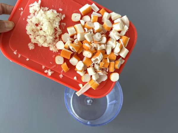 Surimi-spread: het supersnelle aperitiefrecept - Voorbereiding stap 1