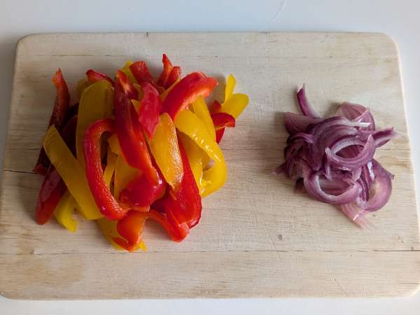 Pasta met paprika en munt: romig en geurig - Voorbereiding stap 1