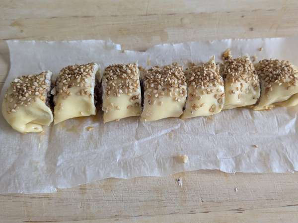 Rustici met worst en kaas uit de heteluchtfriteuse - Voorbereiding stap 8