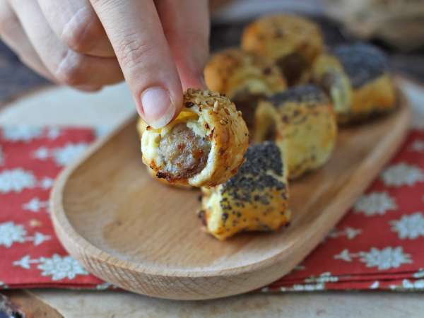 Rustici met worst en kaas uit de heteluchtfriteuse - Voorbereiding stap 10