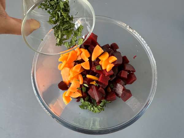 Bietensalade met gegrilde halloumi - Voorbereiding stap 2