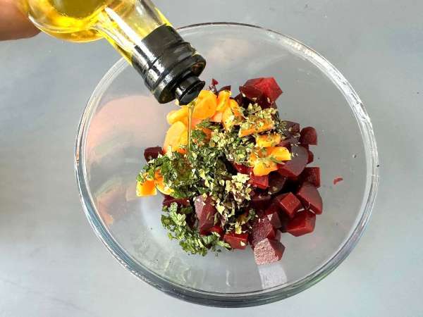 Bietensalade met gegrilde halloumi - Voorbereiding stap 3