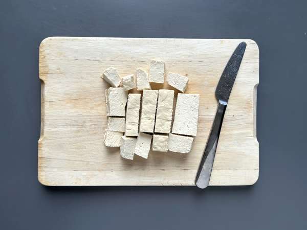 Tofu General Tao - Voorbereiding stap 1