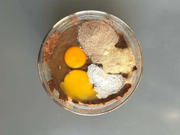 Proteïnebrownie met chocolade en rode bonen - Voorbereiding stap 4