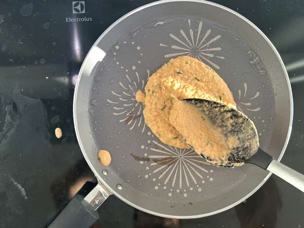 Hartige pannenkoeken met koraallinzen: een eenvoudig en eiwitrijk recept - Voorbereiding stap 7