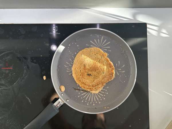 Hartige pannenkoeken met koraallinzen: een eenvoudig en eiwitrijk recept - Voorbereiding stap 8