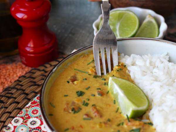 Curry van koraallinzen met kokosmelk: een eenvoudig en romig recept - Voorbereiding stap 8
