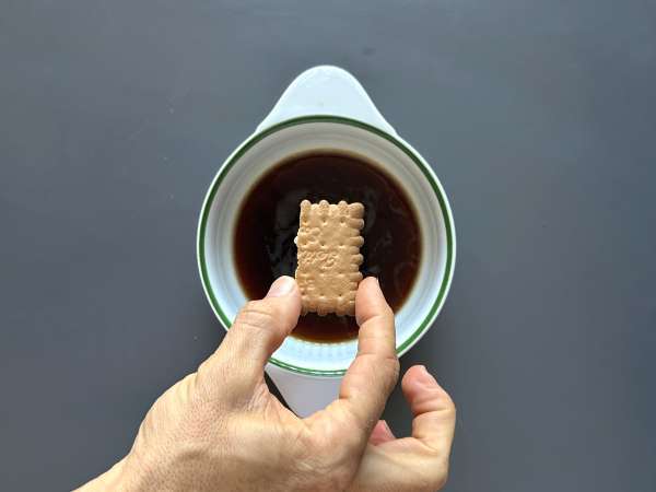 Tiramisu met zijden tofu zonder mascarpone en eieren - Voorbereiding stap 3