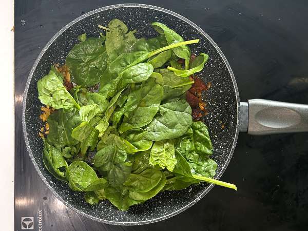 Heilbot met witte bonen, spinazie en chorizo - Voorbereiding stap 1