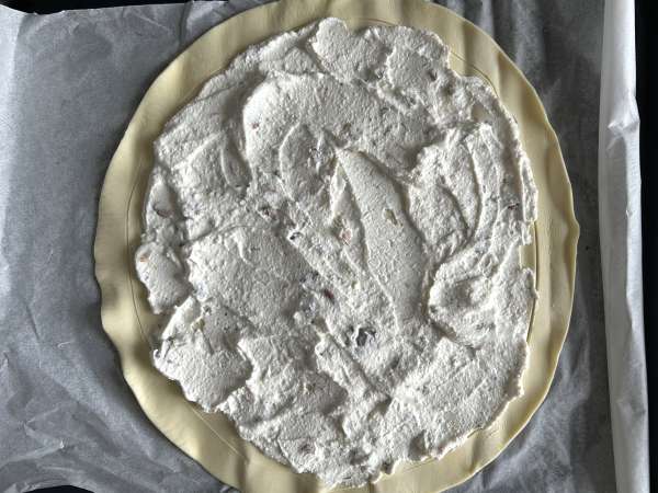 Dunne taart met vijgen, brie en walnoten - Voorbereiding stap 5