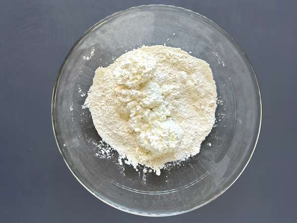 Pizza met cottage cheese - Voorbereiding stap 2
