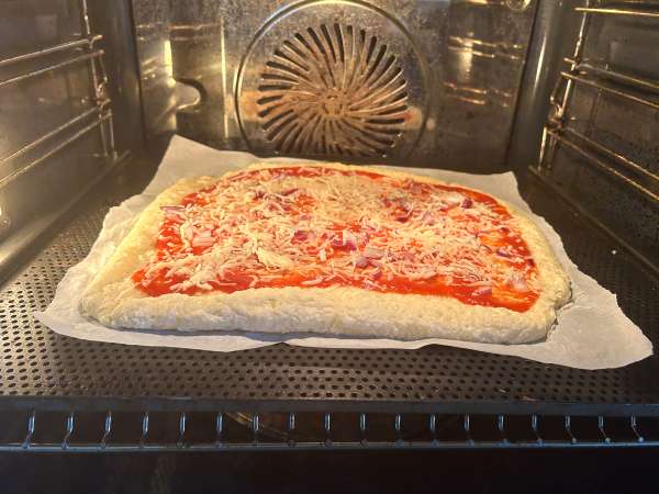 Pizza met cottage cheese - Voorbereiding stap 6