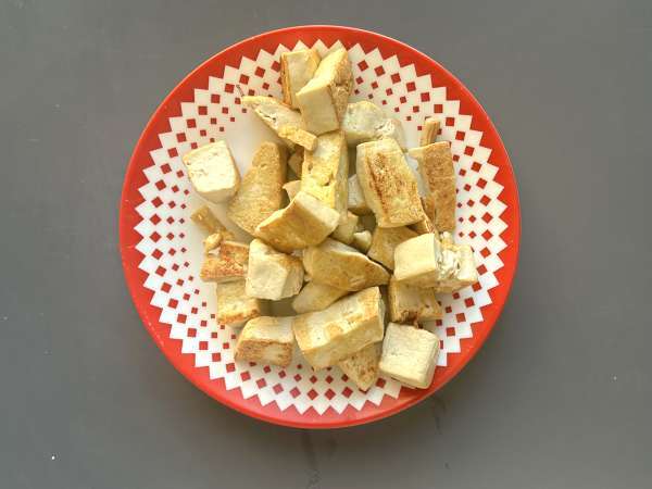 Palak tofu: Indiase curry met spinazie en tofu - Voorbereiding stap 6