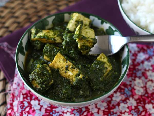 Palak tofu: Indiase curry met spinazie en tofu - Voorbereiding stap 11