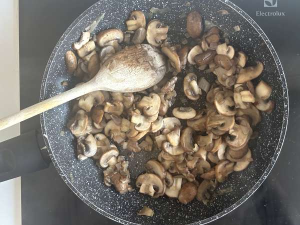 Quiche met champignons en kastanjepompoen - Voorbereiding stap 3