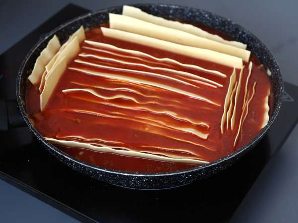 Lasagne bolognese uit de pan - Voorbereiding stap 4
