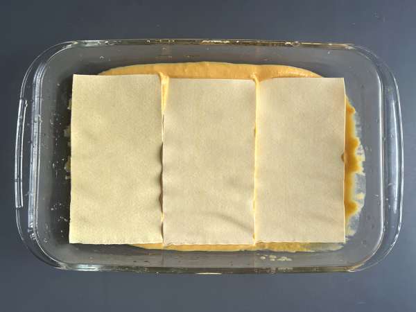 Lasagne met flespompoen, spinazie en ricotta - Voorbereiding stap 5