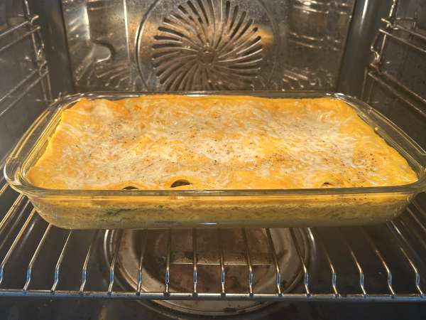 Lasagne met flespompoen, spinazie en ricotta - Voorbereiding stap 9