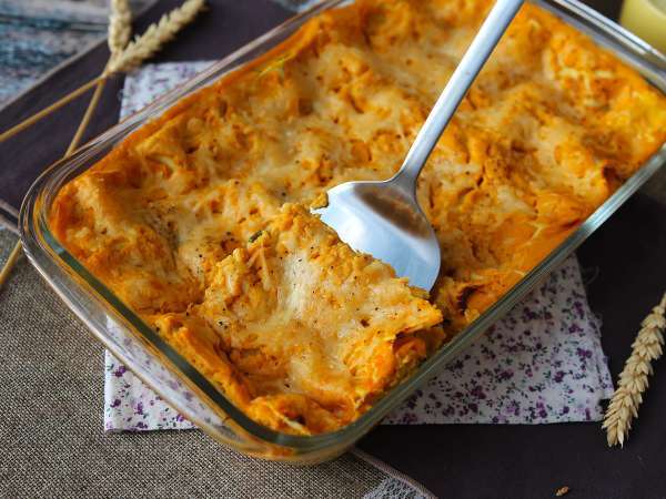 Lasagne met flespompoen, spinazie en ricotta - Voorbereiding stap 10
