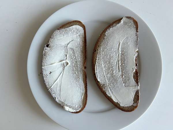 Tosti met champignons en geraspte kaas - Voorbereiding stap 6