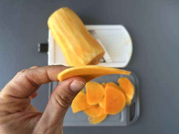 Gratin van flespompoen uit de Air Fryer in dauphinois-stijl - Voorbereiding stap 3