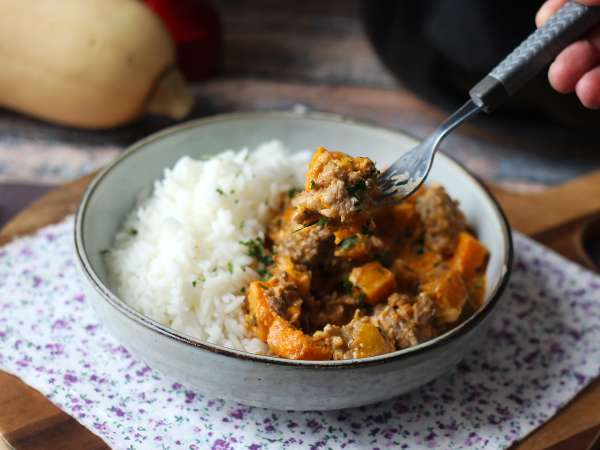Eenpansgerecht met pompoen en gehakt: romig en hartverwarmend - Voorbereiding stap 6