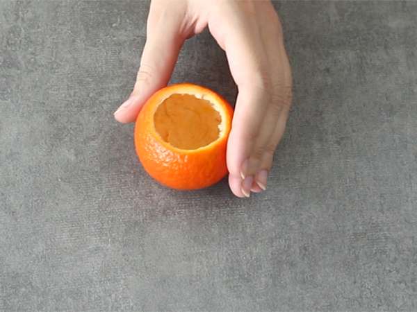 Halloween-clementines met chocolademousse - Voorbereiding stap 1