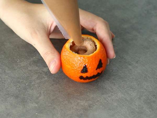 Halloween-clementines met chocolademousse - Voorbereiding stap 5