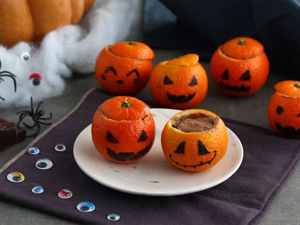 Halloween-clementines met chocolademousse - Voorbereiding stap 6
