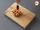 Wafels met fruit, chocolade en slagroom - Voorbereiding stap 3