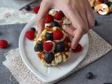 Wafels met fruit, chocolade en slagroom - Voorbereiding stap 7