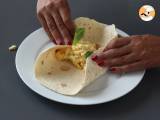 Zachte en super eiwitrijke ei en feta wrap - Voorbereiding stap 7