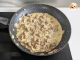 Romige pasta met champignons en worst - Voorbereiding stap 6