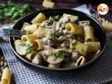 Romige pasta met champignons en worst - Voorbereiding stap 9