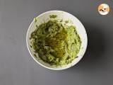 Koude pasta met avocadocrème, amandelen en kerstomaatjes: vegetarisch en erg lekker! - Voorbereiding stap 3