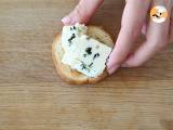 Toast met roquefort, walnoten en honing - Voorbereiding stap 1