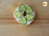 Bagel met zalm, komkommer en fromage frais - Voorbereiding stap 2