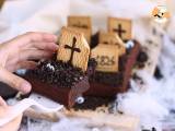 Kerkhof brownie voor Halloween - Voorbereiding stap 7