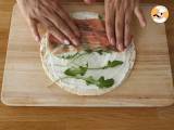 Aperitiefwraps met gerookte ham en rucola - Voorbereiding stap 2