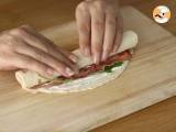 Aperitiefwraps met gerookte ham en rucola - Voorbereiding stap 3