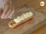 Eclairs met pistachecrème en frambozen - Voorbereiding stap 15