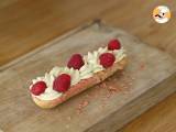 Eclairs met pistachecrème en frambozen - Voorbereiding stap 16